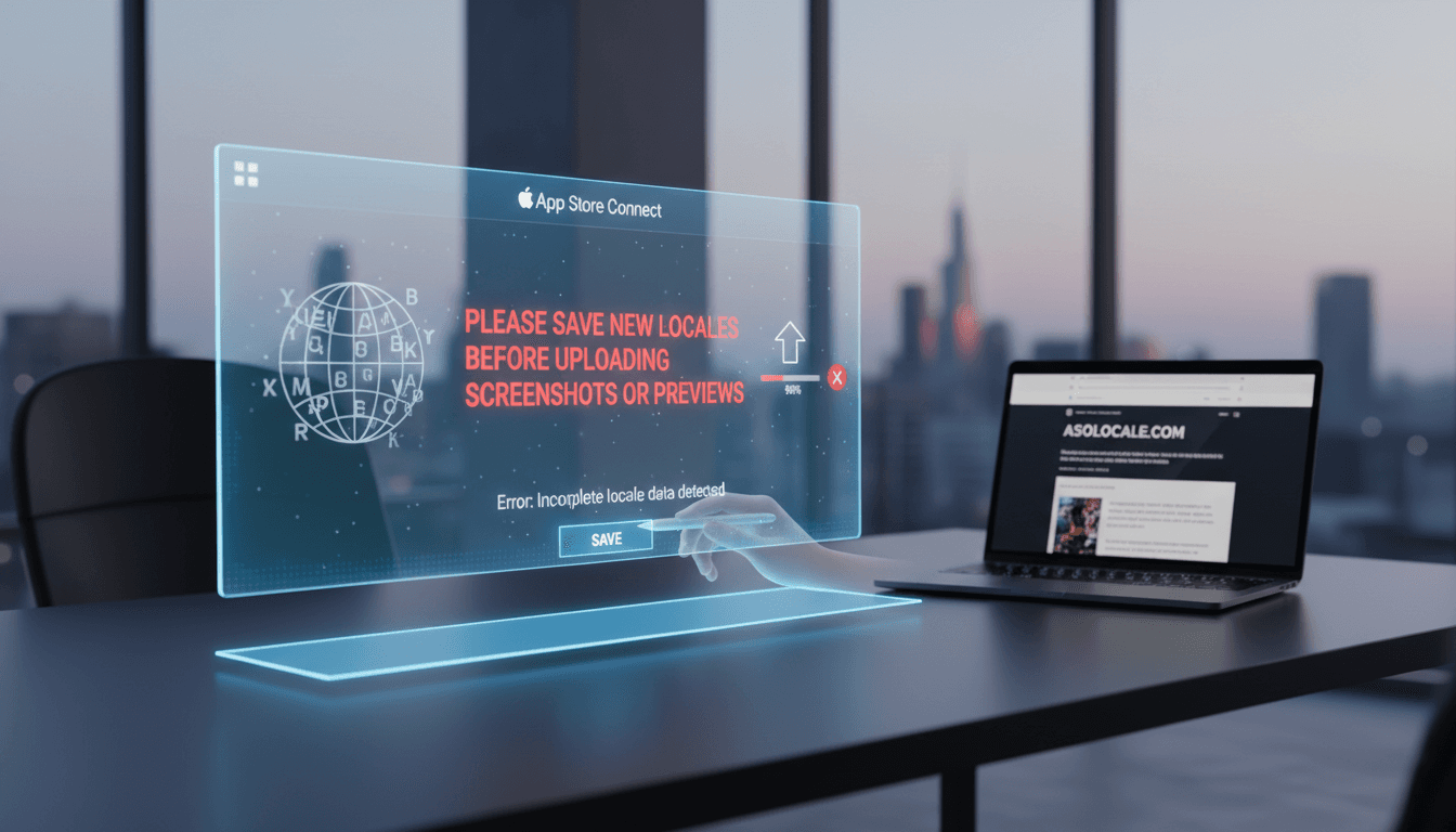 Please Save New Locales Before Uploading Screenshots Or Previews App Store: Why is it trending and what should you do next?